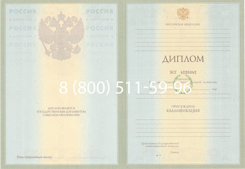 Купить Диплом о высшем образовании 2003-2009 годов в Назрани